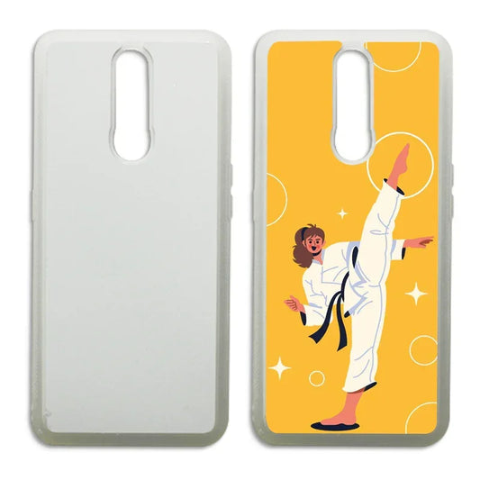 Etui do sublimacji Oppo F - Przezroczysty obrys