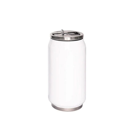 Biała butelka w kształcie puszki do sublimacji 350 ml