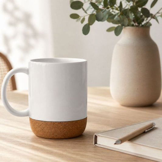 Biały matowy kubek ceramiczny do sublimacji